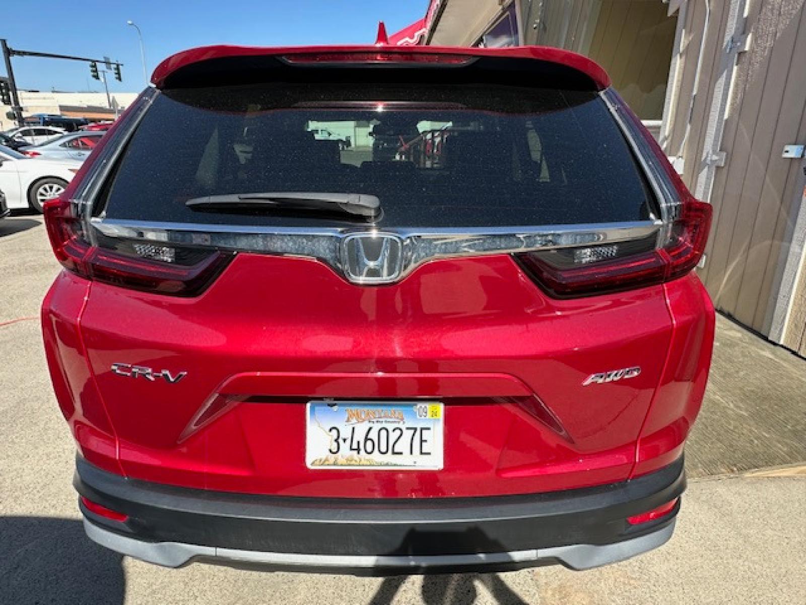 2020 Red /Gray Leather Honda CR-V EX-L AWD (5J6RW2H89LA) with an 1.5L L4 16V DOHC TURBO engine, CVT transmission, located at 3200 1st Avenue North, Billings, MT, 59101, (406) 245-9055, 45.779270, -108.510742 - Super Sharp Off Leased SUV. EX-L Package with Power Moon Roof, Leather Interior, Power Seats, Upgraded Sound System, Never Smoked In and Only 27,000 Miles! CarFax Dealer. Auto Brokers of Montana/AA&A Auto Rental/Fox Car Rental Billings - Photo #5